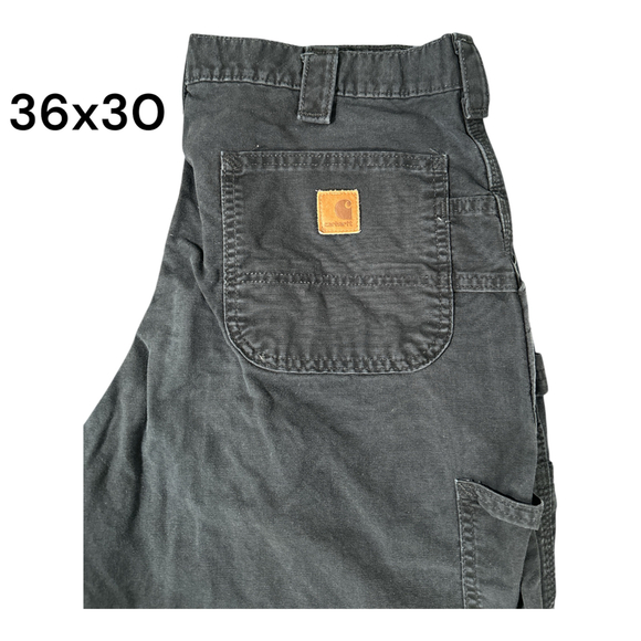 Carhartt Carpenter Distressed Work Pants Men's Sz 36x30 - Picture 1 of 8